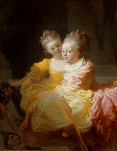 The Two Sisters by Jean Honore Fragonard